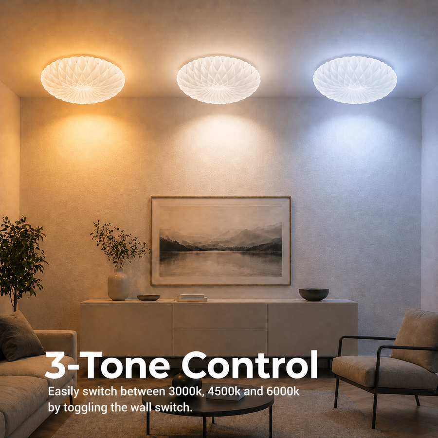 Plafonieră PL154 LED 35 cm, 31W, 3000K / 4000K / 6000K, Alb, Metal si Acril Plafoniere LED Default Title Alessandro Design