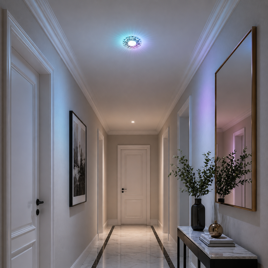 Spot LED ORBITA, 5W, Rotund, Lumina Rece / Calda, Bronz Antichizat, Rasina si Sticla Spot LED Default Title Alessandro Design