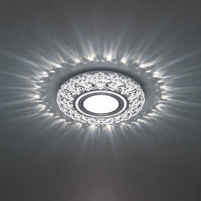 Spot LED ORBITA, 5W, Rotund, Lumina Rece + RGB, Alb, Rasina si Sticla Spot LED Default Title Alessandro Design