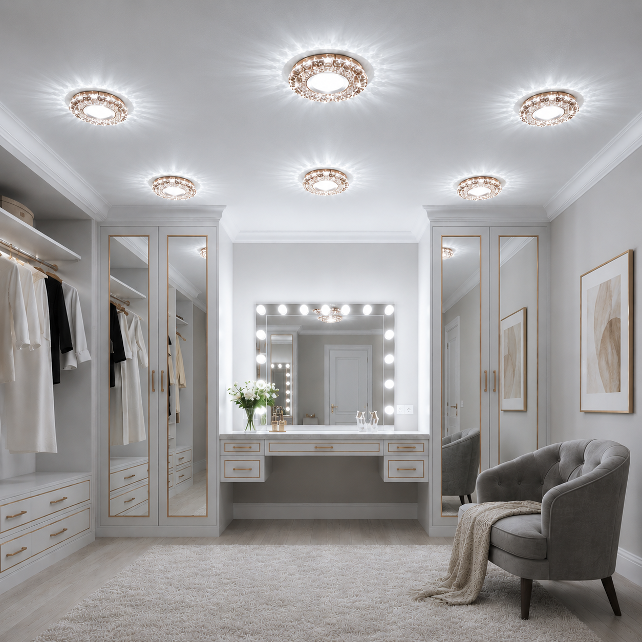 Spot LED ORBITA, 5W, Rotund, Lumina Rece / Calda, Bronz Antichizat, Rasina si Sticla Spot LED Default Title Alessandro Design