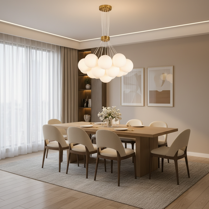 Lustra MODERNA LOFT Bagliore, Glob, 7xE27, Inaltime Reglabila, Auriu Lustre Moderne Default Title Alessandro Design