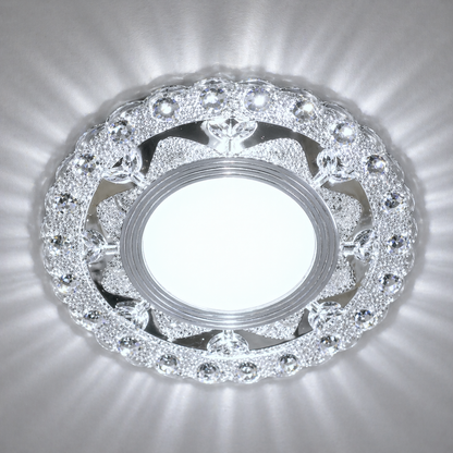 Spot LED ORBITA, 5W, Rotund, Lumina Rece + RGB, Alb, Rasina si Sticla Spot LED Default Title Alessandro Design
