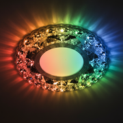 Spot LED ORBITA, 5W, Rotund, Lumina Rece + RGB, Alb, Rasina si Sticla Spot LED Default Title Alessandro Design