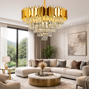 Braylen kristály kandeláber 8x E14 átmérő 60 cm arany kristály kandeláber alapértelmezett cím Alessandro Design