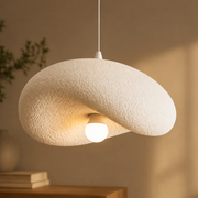 Lustra Moderna FOAMER Nobile, 39 cm, Suspendata, 1 X E27, Alb, Metal si Spuma, Inaltime Reglabila Lustre Clasice Default Title Alessandro Design