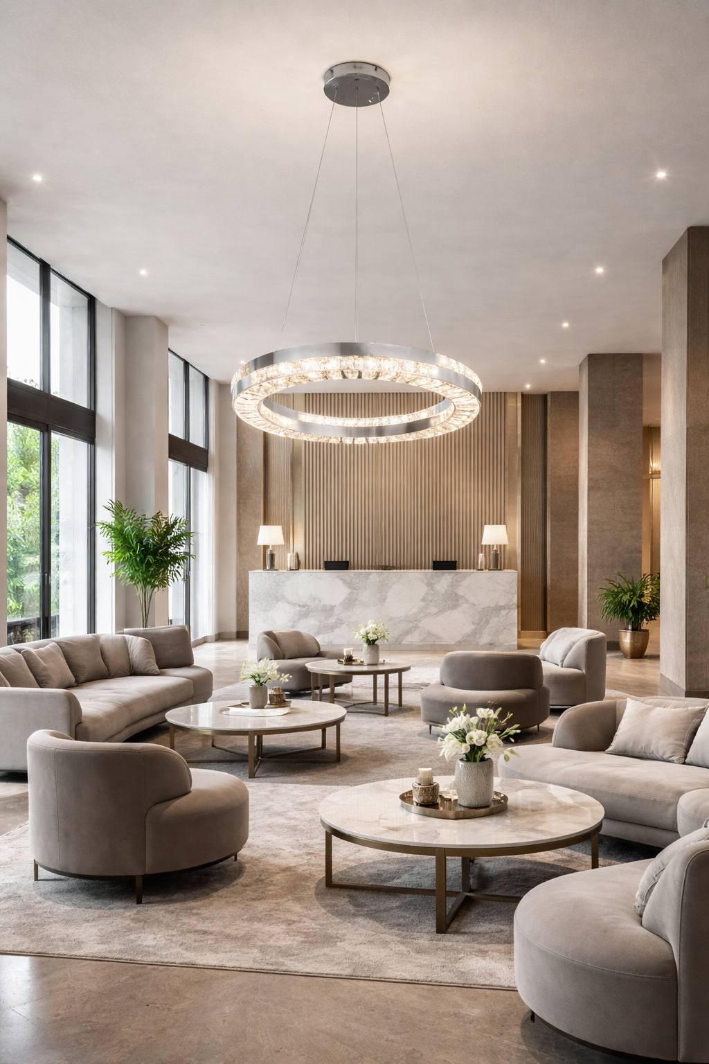 Candelabru LED cu Telecomanda, 60W, POLAR, Diametru 50 cm, Inaltime 120 cm, Lumina Rece/Neutra/Calda, Dimabila, Argintiu, Cristal, Metal Lustre LED cu Telecomanda Default Title Alessandro Design