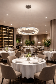 Candelabru LED cu Telecomanda, 60W, POLAR, Diametru 50 cm, Inaltime 120 cm, Lumina Rece/Neutra/Calda, Dimabila, Argintiu, Cristal, Metal Lustre LED cu Telecomanda Default Title Alessandro Design
