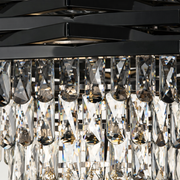 Candelabru Cristal HEXA Ø30cm 3xE14 Negru Inaltime Reglabila Candelabre Cristal Default Title Alessandro Design