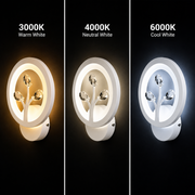 DAISY LED fali lámpa, 14 W, hideg/meleg/semleges fény, fehér kristály beltéri fali lámpákkal Alapértelmezett cím Alessandro Design