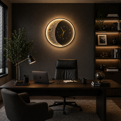 Luna dekoratív LED fali lámpa 83W átmérő 120cm hideg/semleges/meleg fény fekete