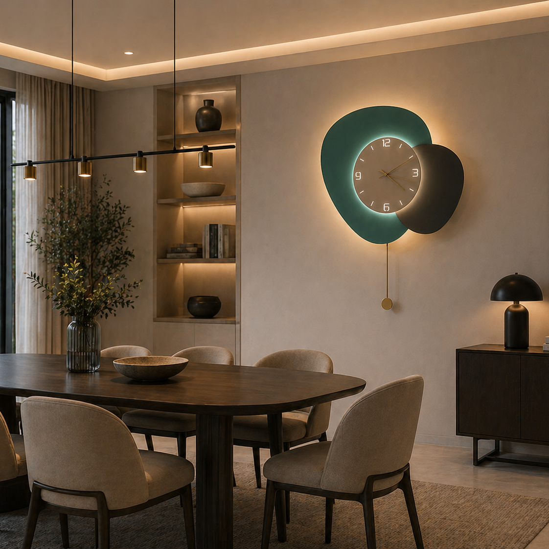 Aplica LED Decorativa DUOS Ø50cm Lumina Rece/Neutra/Calda Verde Aplice de Interior Default Title Alessandro Design
