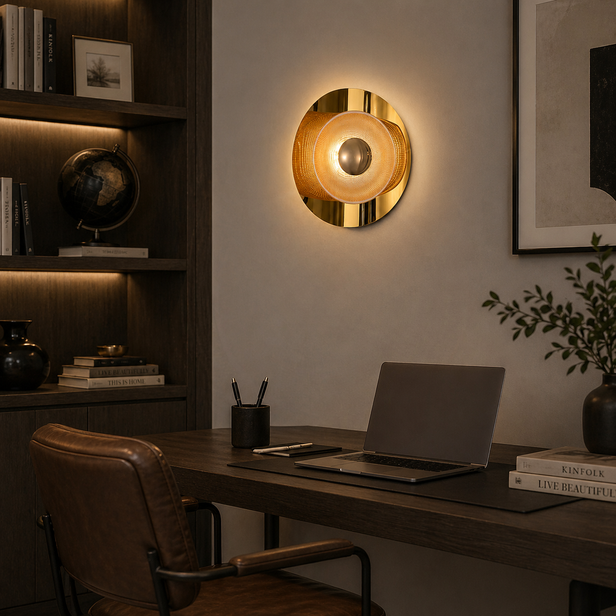 Aplica LED Decorativa DOME Lumina Rece/Neutra/Calda Auriu Aplice de Interior Default Title Alessandro Design