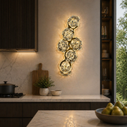Aplica LED Cristal Decorativa BLOSSOM Lumina Rece/Neutra/Calda Auriu Aplice de Interior Default Title Alessandro Design