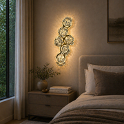 Aplica LED Cristal Decorativa BLOSSOM Lumina Rece/Neutra/Calda Auriu Aplice de Interior Default Title Alessandro Design