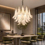 Candelabru Cristal MURANO Regalis 17xE14, D80 cm, Alb, Inaltime Reglabila, Metal si Cristal Candelabre Cristal Default Title Alessandro Design