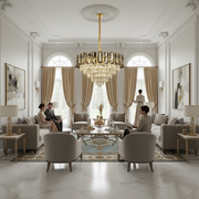 Candelabru Cristal AURUM Magno 12xE14, Diametru 60cm, Inaltime 40cm, Auriu Lucios, Inaltime Reglabila, Design Elegant Candelabre Cristal Default Title Alessandro Design