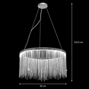 A LED -vágy felfüggesztve a Magnus Illumina távirányítót, 38W, hideg/forró/semleges fény, dimál, fényes króm