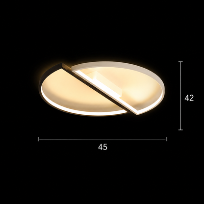 LED csillár távirányítóval VECTOR ARCUS 52W, 2 elem, hideg/meleg/semleges fény, szabályozható, fekete fehér, fém
