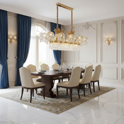 Candelabru Cristal PALACE Grande, 12 brate, 20xG9, 120cm, Auriu Lucios, Inaltime Reglabila, Metal si Cristal Candelabre Cristal Default Title Alessandro Design