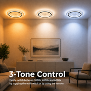 LED -csillár 125W -os vászon távirányítóval, kerek, hideg/forró/semleges fény, instabil, fekete