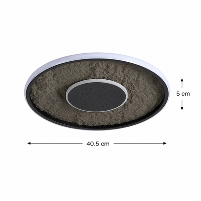 Lustra LED cu telecomandă LT656BK, 3000/4000/6000K, Ø40.5,46W, Negru Lustre LED cu Telecomanda Default Title Alessandro Design
