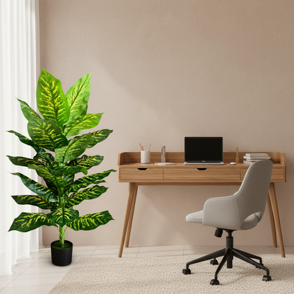 Plantă Artificială Tip Dieffenbachia, 150 cm, Verde