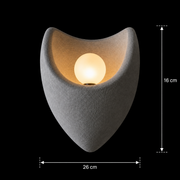 Aplica Decorativa CONNO, 26cm, 1xE27, Polistiren, Gri