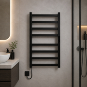 Calorifer Electric pentru Prosoape, 185W, Metal, Negru