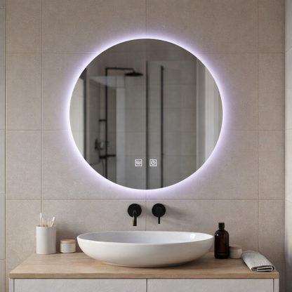 Kerek LED-es tükör, 70cm, Isolda, Touch, Páramentesítő rendszer Tükrök Korman E Alapértelmezett cím Alessandro Design