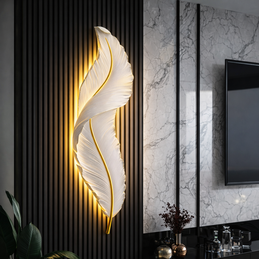 LED fali lámpa, dekorativ toll 85cm 31W hideg/meleg/semleges fény fehérarany beltéri fali lámpák alapértelmezett cím Alessandro Design