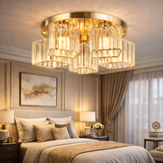 Lustra Clasica Moderna Sasha, LC117/5GD, 5x E27, Metal si Cristal, Auriu, Abajur Lustre Clasice Default Title Alessandro Design