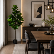 Planta Artificială Copac Tip Ficus, 180 cm, Verde, cu Ghiveci