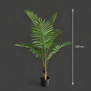 Planta Artificială Copac Tip Palmier Kentia, Cu Frunze Elegante, 160 cm, 7 frunze, Verde, cu Ghiveci