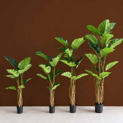 Plantă Artificială Tip Monstera Deliciosa, 11 frunze, 160 cm, Verde