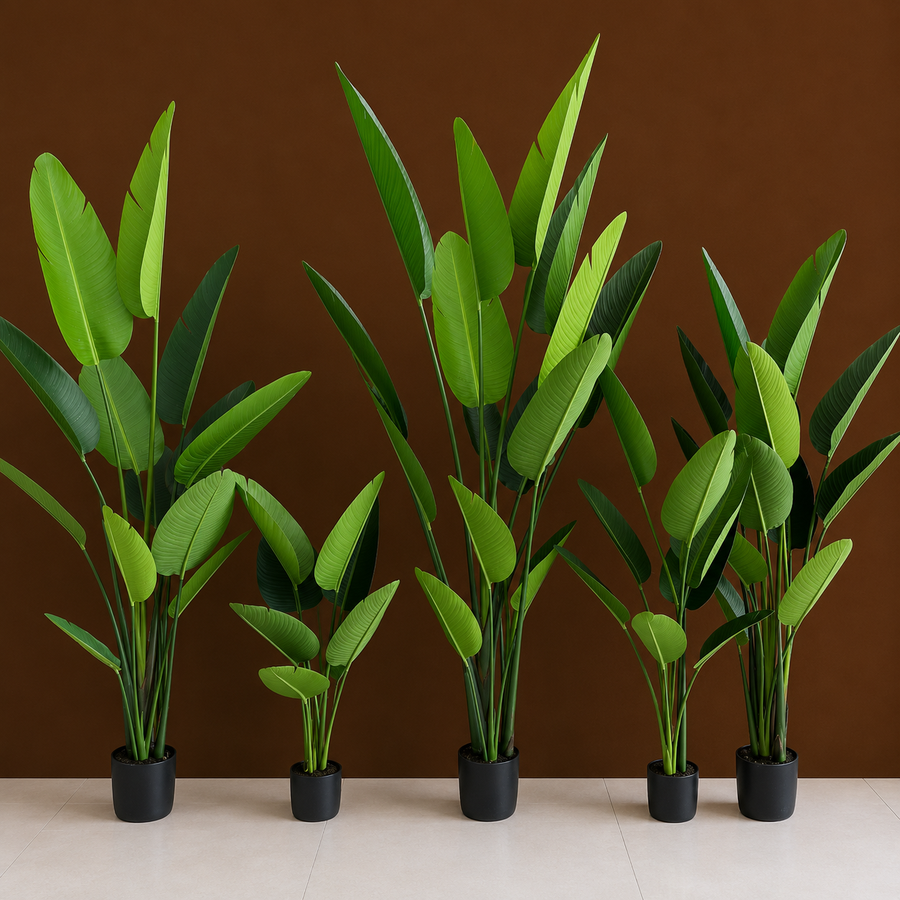 Plantă Artificială Tip Strelitzia Nicolai(Pasărea Paradisului), 250 cm, Verde