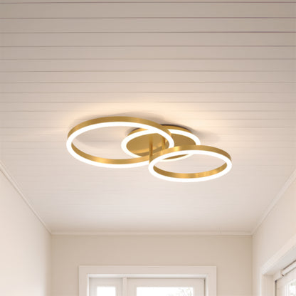 LED csillár távirányítóval RINOVA 66W, 2 kör, hideg/meleg/semleges fény, szabályozható, fényes arany LED csillárok távirányítóval Alapértelmezett cím Alessandro Design