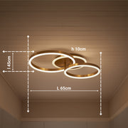 LED csillár távirányítóval RINOVA 66W, 2 kör, hideg/meleg/semleges fény, szabályozható, fényes arany LED csillárok távirányítóval Alapértelmezett cím Alessandro Design