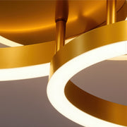 LED csillár távirányítóval RINOVA 66W, 2 kör, hideg/meleg/semleges fény, szabályozható, fényes arany LED csillárok távirányítóval Alapértelmezett cím Alessandro Design