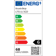 LED csillár távirányítóval RIGA LILITH 68W, 3 kör, hideg/meleg/semleges fény, szabályozható, fényes arany LED csillárok távirányítóval Alapértelmezett cím Alessandro Design