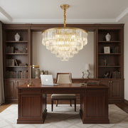 Kristály csillár CHAMBORD Eleganza 8xE14, átmérő 48 cm, matt arany Kristálycsillárok Alapértelmezett cím Alessandro Design