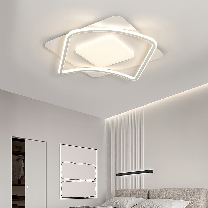 LED-es csillár távirányítóval MODERNO 53W, 2 négyzet, hideg/meleg/semleges fény, szabályozható, fehér LED-es csillár távirányítóval Alapértelmezett cím Alessandro Design