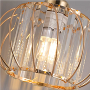 Lustra Clasica Moderna, Suspendata, Monica, 3 X E27, Auriu, Metal si Sticla, Inaltime Reglabila Lustre Clasice Default Title Alessandro Design