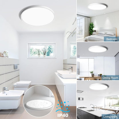 SOLIS LED mennyezeti lámpa 27cm 20W hideg fény, fehér LED mennyezeti lámpa Alapértelmezett cím Alessandro Design