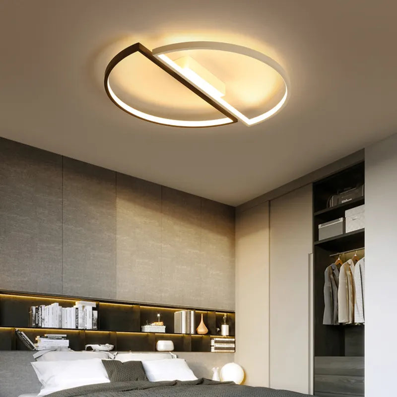 LED csillár távirányítóval VECTOR ARCUS 52W, 2 elem, hideg/meleg/semleges fény, szabályozható, fehér fekete LED csillárok távirányítóval Alapértelmezett cím Alessandro Design