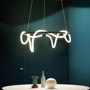 LED csillár DIVINO fekete 91W rugalmas szilikon csővel, átmérő 60cm - állítható fény 3000K/4000K/6000K Modern csillárok Alapértelmezett cím Alessandro Design