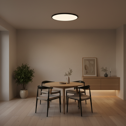 Plafoniera LED SOLIS 47cm 70W Lumina Rece Negru Plafoniere LED Default Title Alessandro Design