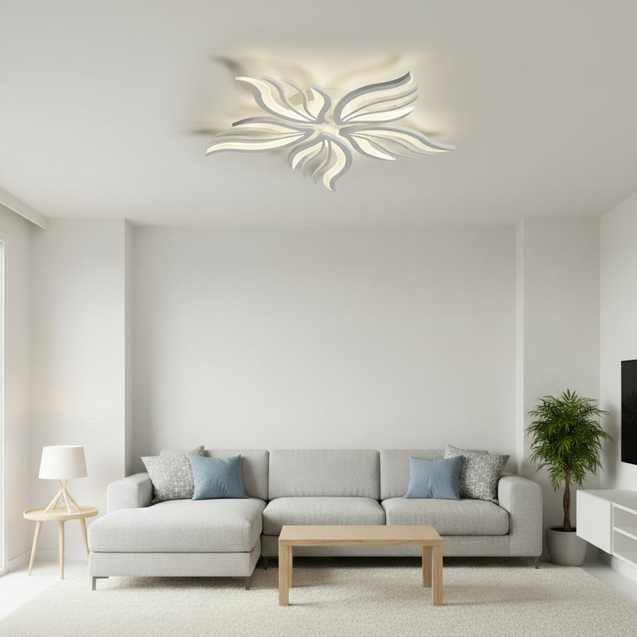 LED-es csillár távirányítóval SAKURA 62W, 5 szirom, hideg/meleg/semleges fény, szabályozható, fehér LED-es csillár távirányítóval Alapértelmezett cím Alessandro Design