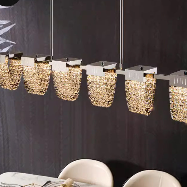 Lustra LED Suspendata, STRATUS Supremo, Cristal si Metal, 15W, Lumina Rece/Calda/Neutra 3000K/4000K/6000K, Iluminat Luxos Candelabre Cristal Default Title Alessandro Design