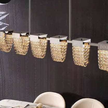 Lustra LED Suspendata, STRATUS Supremo, Cristal si Metal, 15W, Lumina Rece/Calda/Neutra 3000K/4000K/6000K, Iluminat Luxos Candelabre Cristal Default Title Alessandro Design