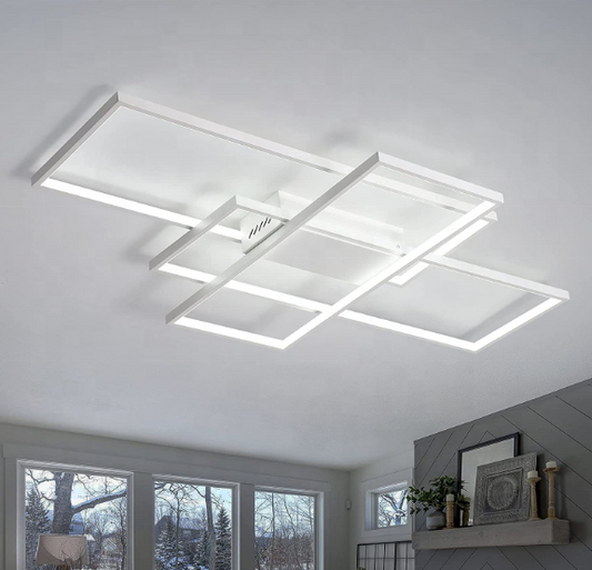 LED csillár távirányítóval LANDYN 78W, hideg/meleg/semleges fény, szabályozható, fehér LED csillárok távirányítóval Alapértelmezett cím Alessandro Design